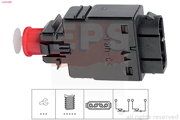 Stop Light Switch Made in Italy - OE Equivalent 1.810.081