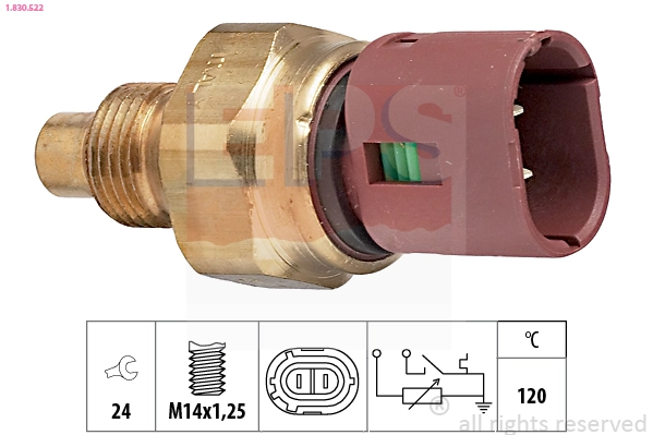 Sensor, coolant temperature Made in Italy - OE Equivalent 1.830.522