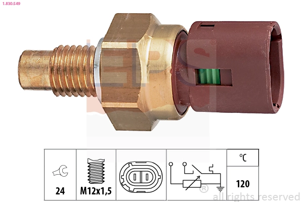 Sensor, coolant temperature Made in Italy - OE Equivalent 1.830.549