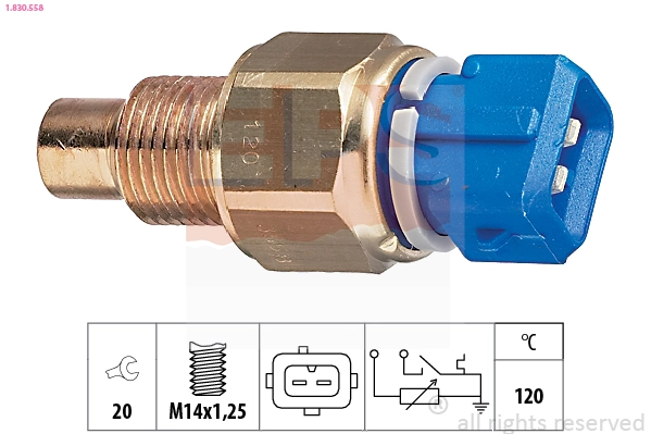 Sensor, coolant temperature Made in Italy - OE Equivalent 1.830.558