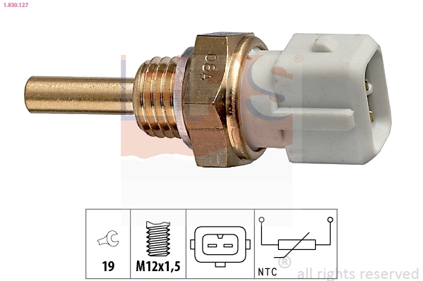 Sensor, coolant temperature Made in Italy - OE Equivalent 1.830.127
