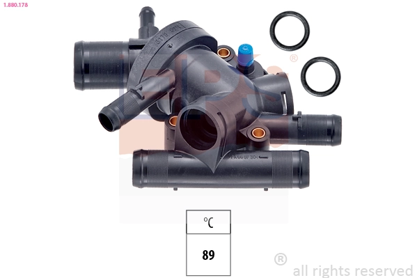 Thermostat, coolant Made in Italy - OE Equivalent 1.880.178
