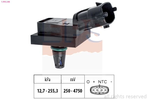 Air Pressure Sensor, altitude adaption Made in Italy - OE Equivalent 1.993.246