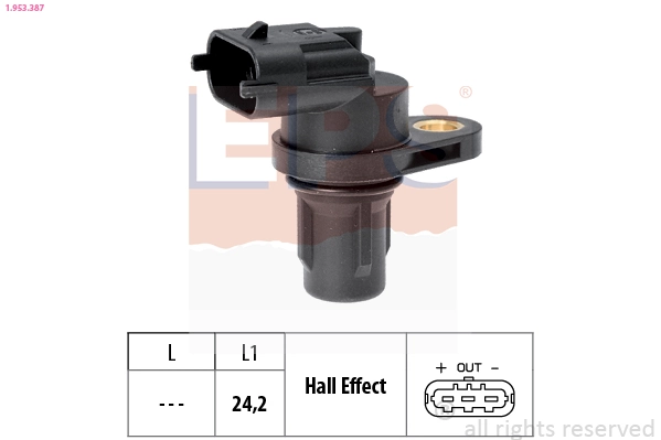Sensor, engine speed Made in Italy - OE Equivalent 1.953.387