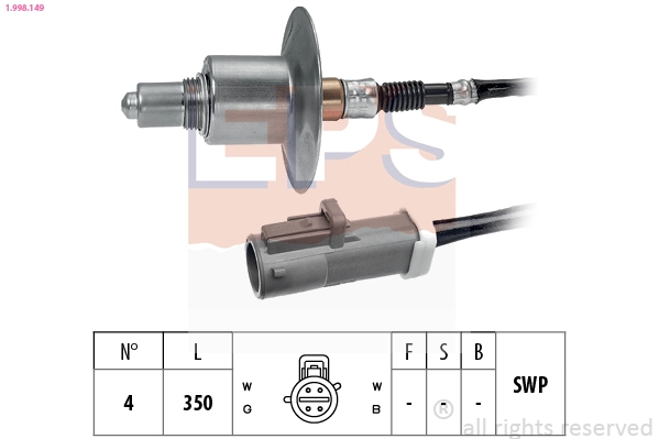 Oxygen Sensor Made in Italy - OE Equivalent 1.998.149