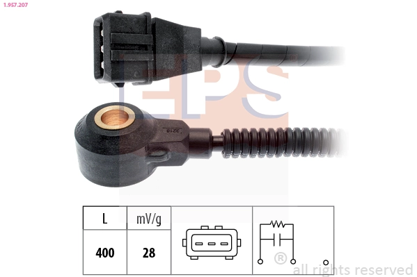 Knock Sensor Made in Italy - OE Equivalent 1.957.207