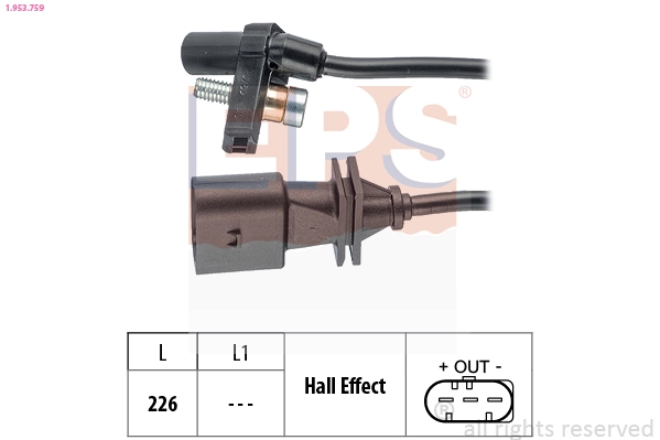 Sensor, crankshaft pulse Made in Italy - OE Equivalent 1.953.759