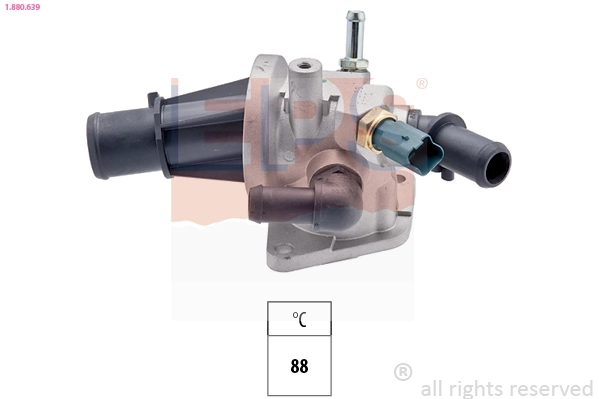 Thermostat, coolant Made in Italy - OE Equivalent 1.880.639