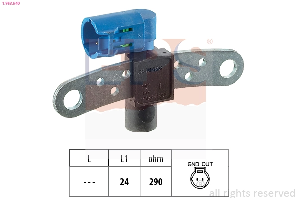Sensor, crankshaft pulse Made in Italy - OE Equivalent 1.953.540