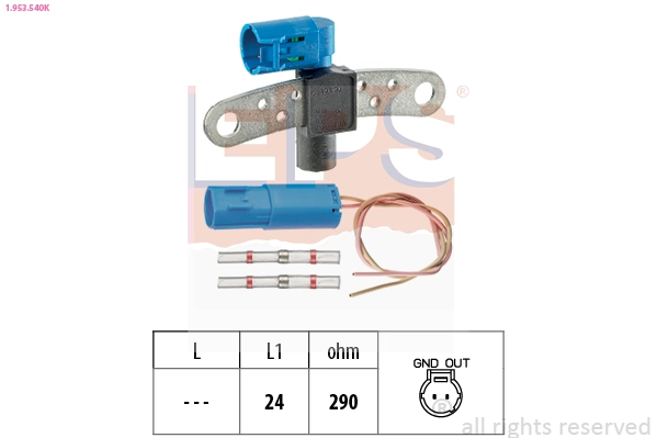 Sensor, crankshaft pulse Made in Italy - OE Equivalent 1.953.540K