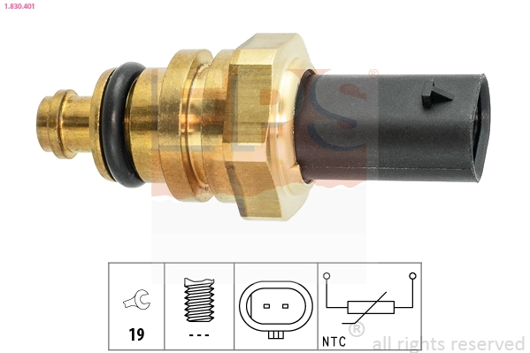 Sensor, coolant temperature Made in Italy - OE Equivalent 1.830.401