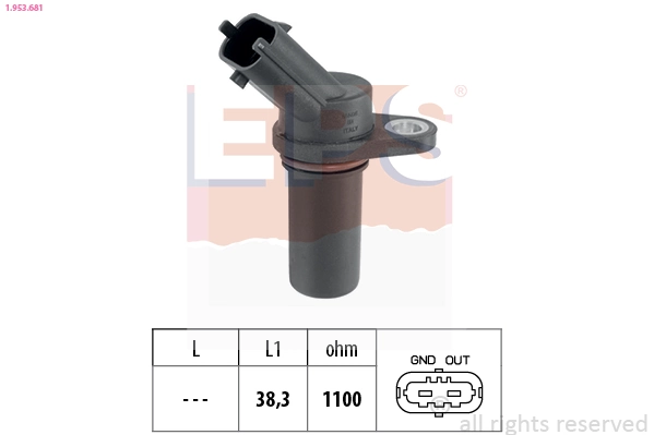 Sensor, crankshaft pulse Made in Italy - OE Equivalent 1.953.681