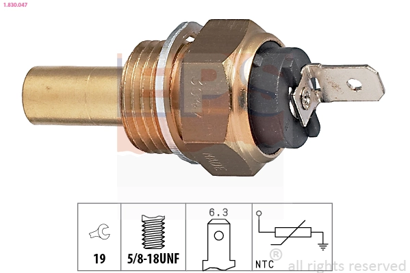 Sensor, coolant temperature Made in Italy - OE Equivalent 1.830.047