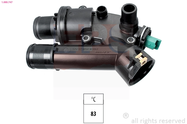 Thermostat, coolant Made in Italy - OE Equivalent 1.880.747