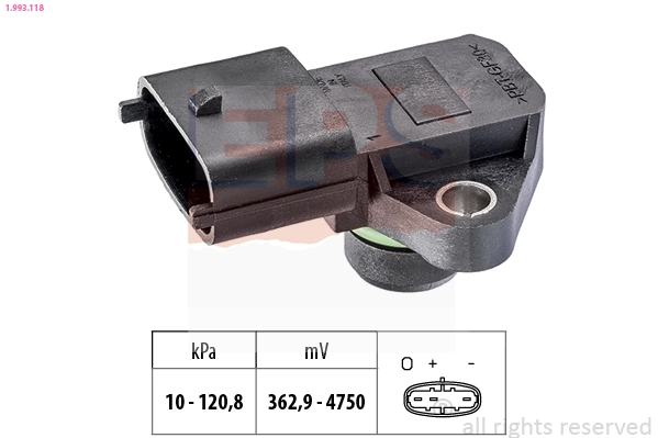 Air Pressure Sensor, altitude adaption Made in Italy - OE Equivalent 1.993.118