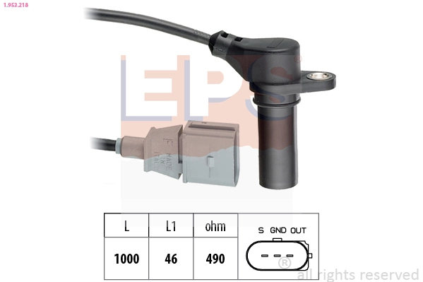 Sensor, crankshaft pulse Made in Italy - OE Equivalent 1.953.218
