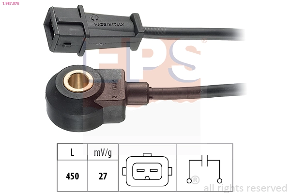 Knock Sensor Made in Italy - OE Equivalent 1.957.075