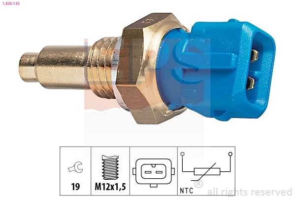 Sensor, coolant temperature Made in Italy - OE Equivalent 1.830.143