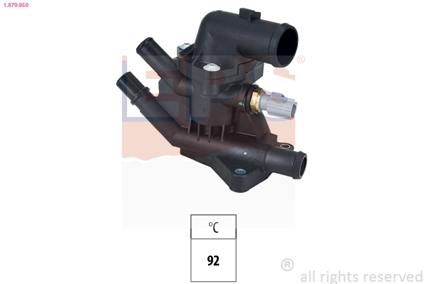 Thermostat, coolant Made in Italy - OE Equivalent 1.879.950