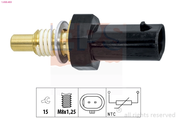 Sensor, coolant temperature Made in Italy - OE Equivalent 1.830.403