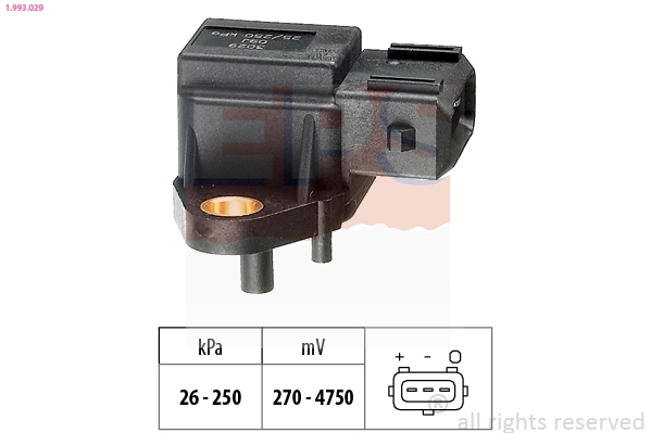 Air Pressure Sensor, altitude adaption Made in Italy - OE Equivalent 1.993.029
