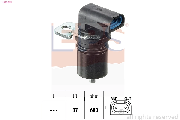 Sensor, engine speed Made in Italy - OE Equivalent 1.953.321