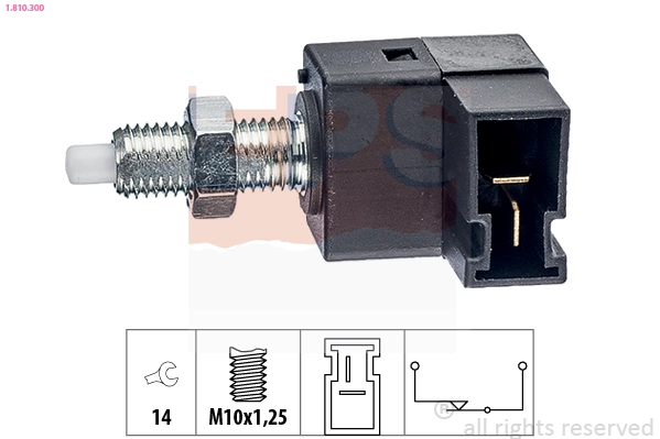 Stop Light Switch Made in Italy - OE Equivalent 1.810.300