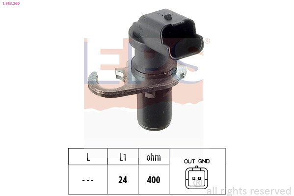 Sensor, crankshaft pulse Made in Italy - OE Equivalent 1.953.260