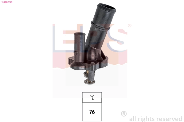 Thermostat, coolant Made in Italy - OE Equivalent 1.880.750