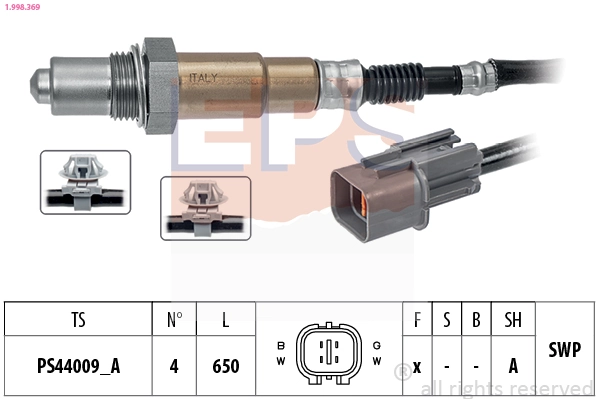 Oxygen Sensor Made in Italy - OE Equivalent 1.998.369