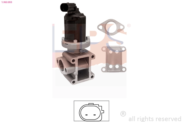 EGR Valve Made in Italy - OE Equivalent 1.963.055
