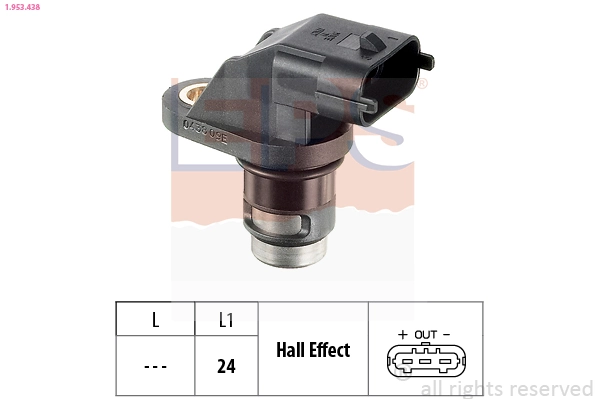 Sensor, engine speed Made in Italy - OE Equivalent 1.953.438
