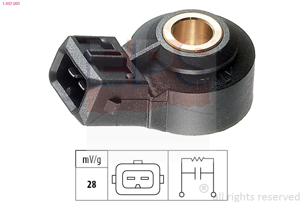 Knock Sensor Made in Italy - OE Equivalent 1.957.001