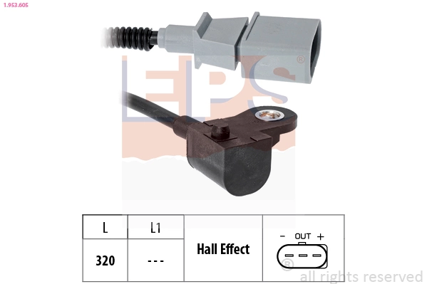 Sensor, camshaft position Made in Italy - OE Equivalent 1.953.605