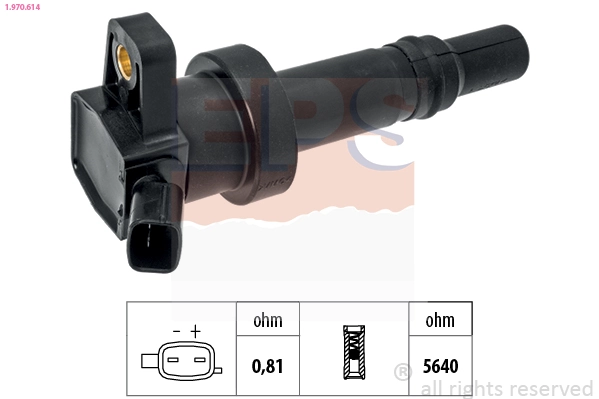 Ignition Coil Made in Italy - OE Equivalent 1.970.614