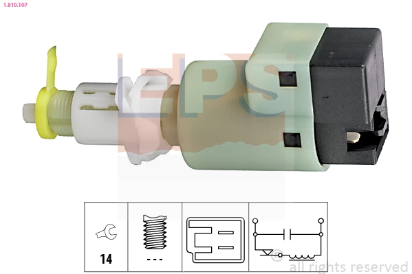 Stop Light Switch Made in Italy - OE Equivalent 1.810.107
