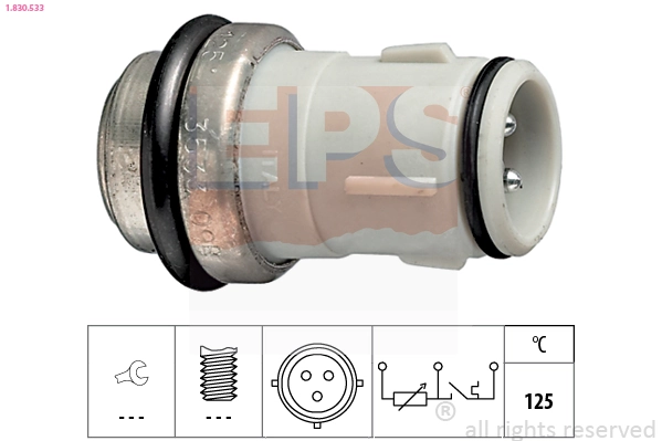 Sensor, coolant temperature Made in Italy - OE Equivalent 1.830.533