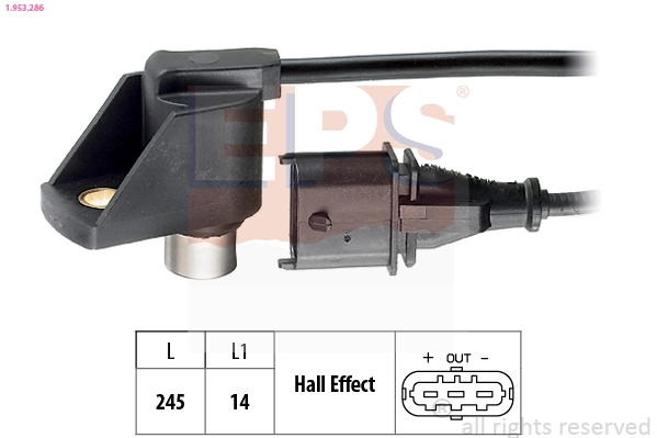 Sensor, camshaft position Made in Italy - OE Equivalent 1.953.286