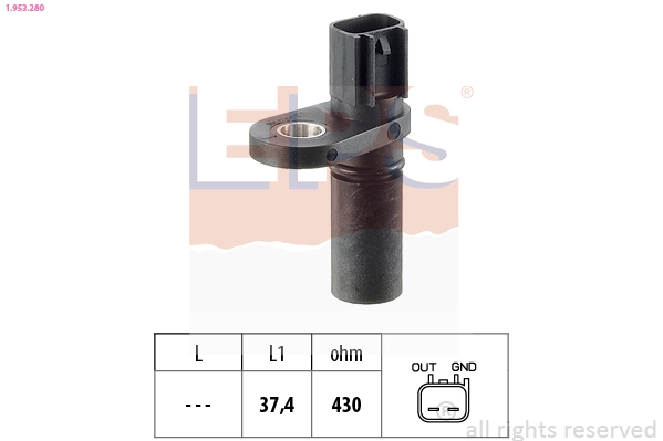 Sensor, crankshaft pulse Made in Italy - OE Equivalent 1.953.280