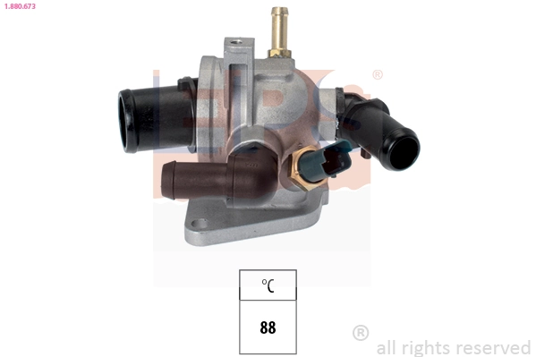 Thermostat, coolant Made in Italy - OE Equivalent 1.880.673