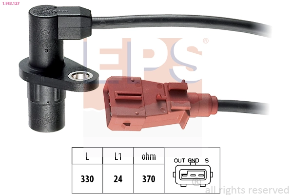 Sensor, crankshaft pulse Made in Italy - OE Equivalent 1.953.127
