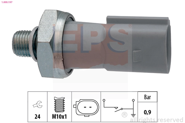 Oil Pressure Switch Made in Italy - OE Equivalent 1.800.197