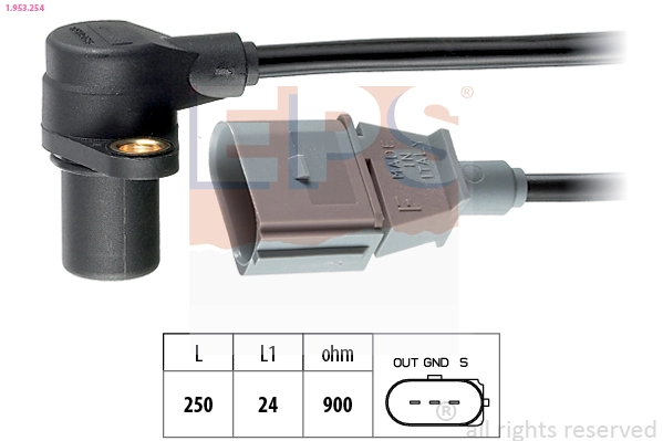 Sensor, crankshaft pulse Made in Italy - OE Equivalent 1.953.254