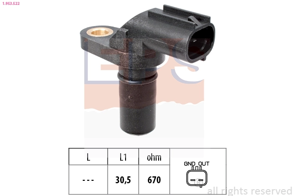 Sensor, crankshaft pulse Made in Italy - OE Equivalent 1.953.522