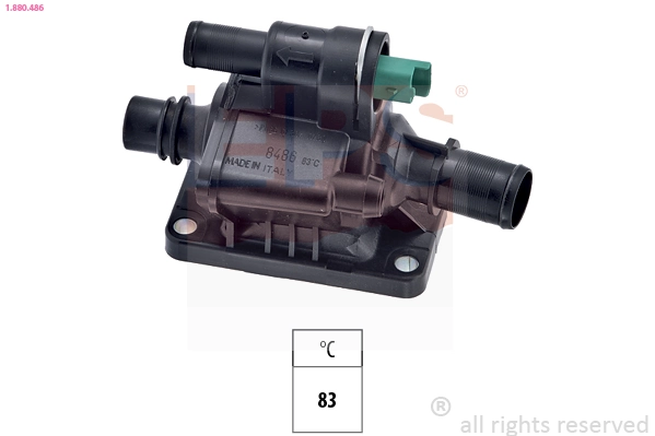 Thermostat, coolant Made in Italy - OE Equivalent 1.880.486