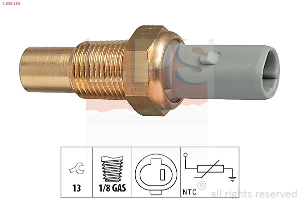 Sensor, coolant temperature Made in Italy - OE Equivalent 1.830.184