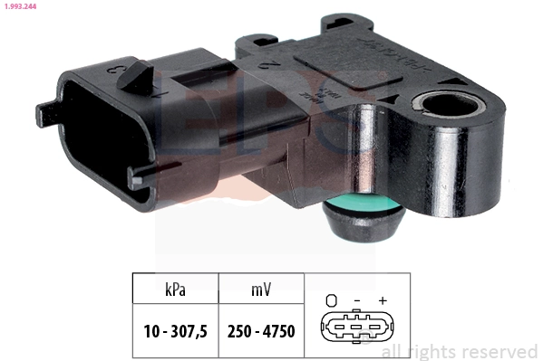 Air Pressure Sensor, altitude adaption Made in Italy - OE Equivalent 1.993.244
