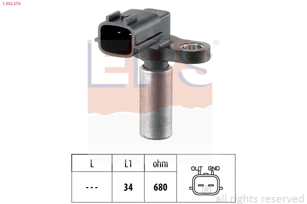 Sensor, crankshaft pulse Made in Italy - OE Equivalent 1.953.276