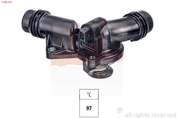 Thermostat, coolant Made in Italy - OE Equivalent 1.880.426