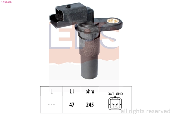 Sensor, crankshaft pulse Made in Italy - OE Equivalent 1.953.536